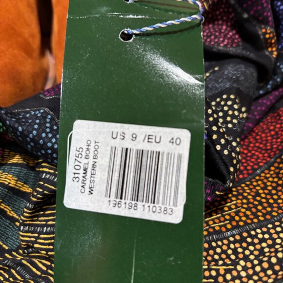 Farm Rio Caramel Boho Western Boot Rust  NEW - Picture 7 of 11